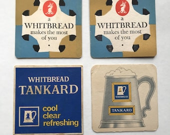 Vintage 1960s / 1970s Whitbread Beer Beermats