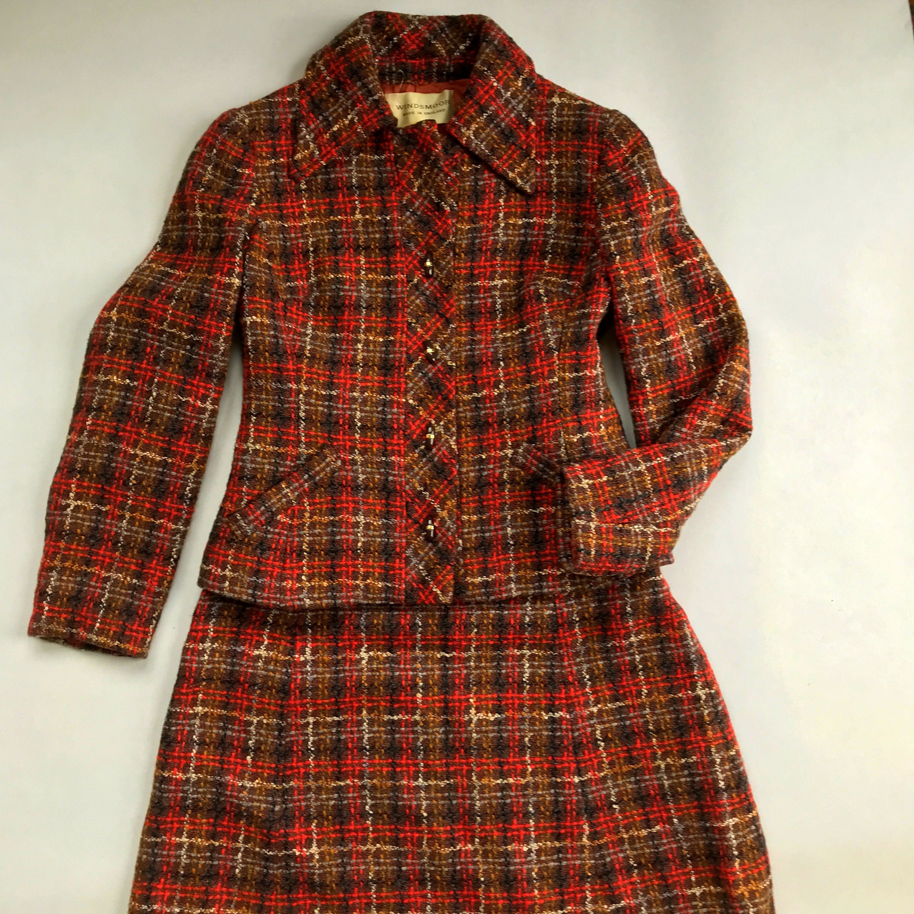 70s tweed skirt suit deals