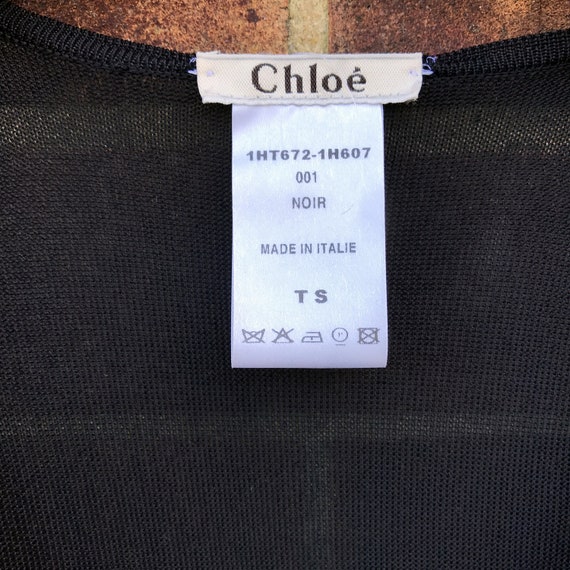 Vintage Y2K Chloe Designer Black Top Ribbon Tie B… - image 6