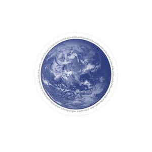 Ends of the Earth Globe Vinyl Sticker