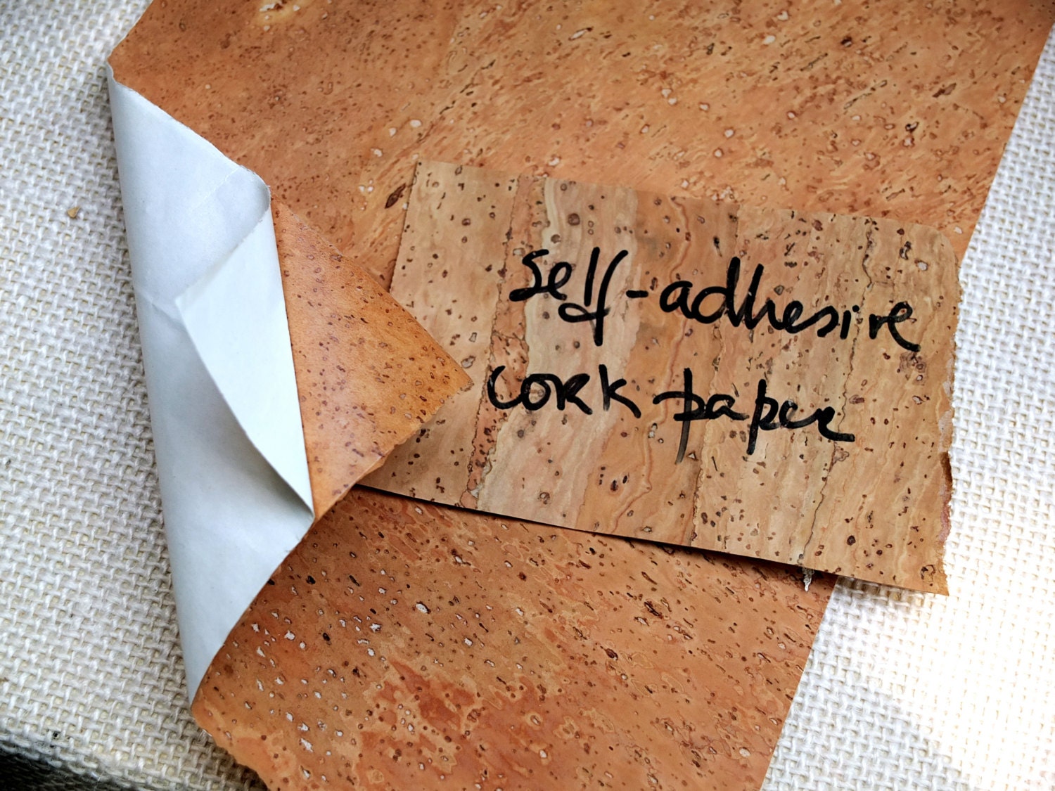 Selfadhesive Cork Paper Sheet 25x35cm 9 7/8 X 13 Etsy