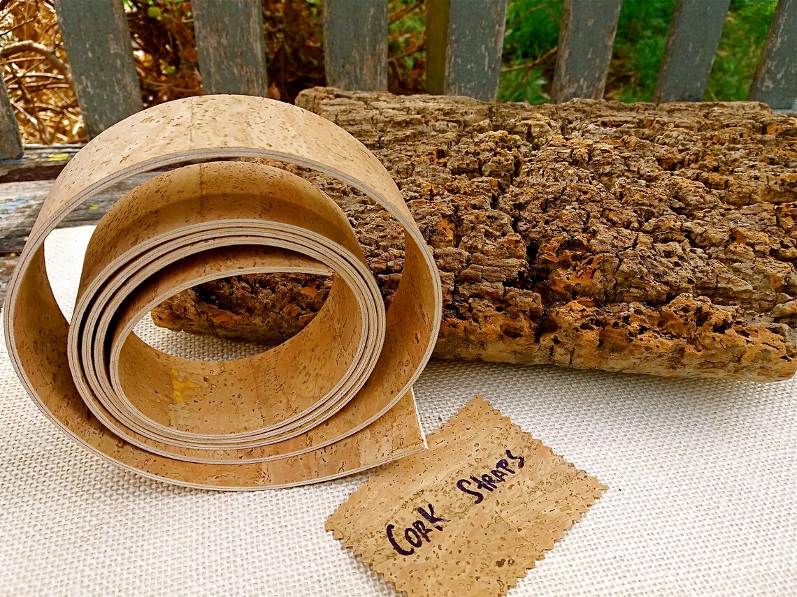 Natural Reversible Cork Fabric by Yard / Meter Vegan. Double Etsy