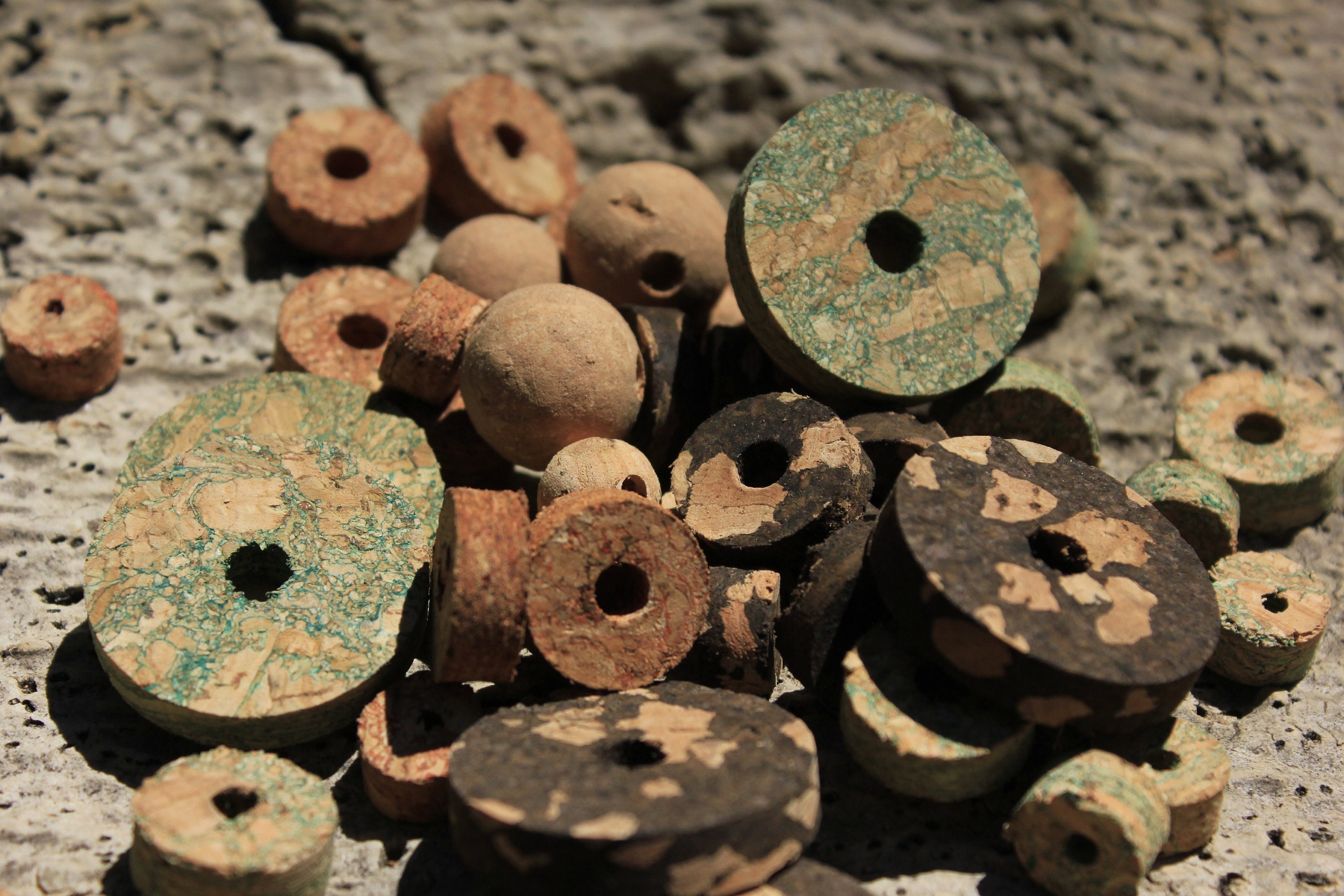22 Creative Cork Crafts for Kids: Perfect For All Ages 15 Jewellery making cork beads set. Coloured agglomerated cork pieces…