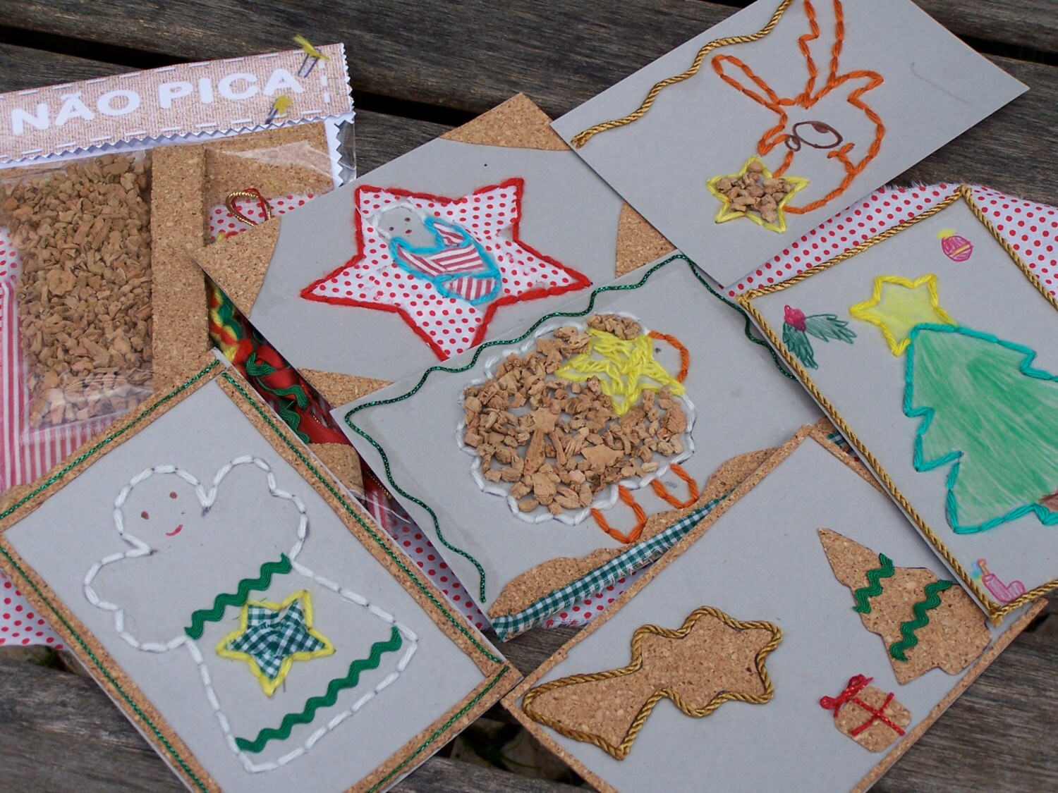 DIY Christmas Cards Kit for Kids Christmas Art Ideas for - Etsy