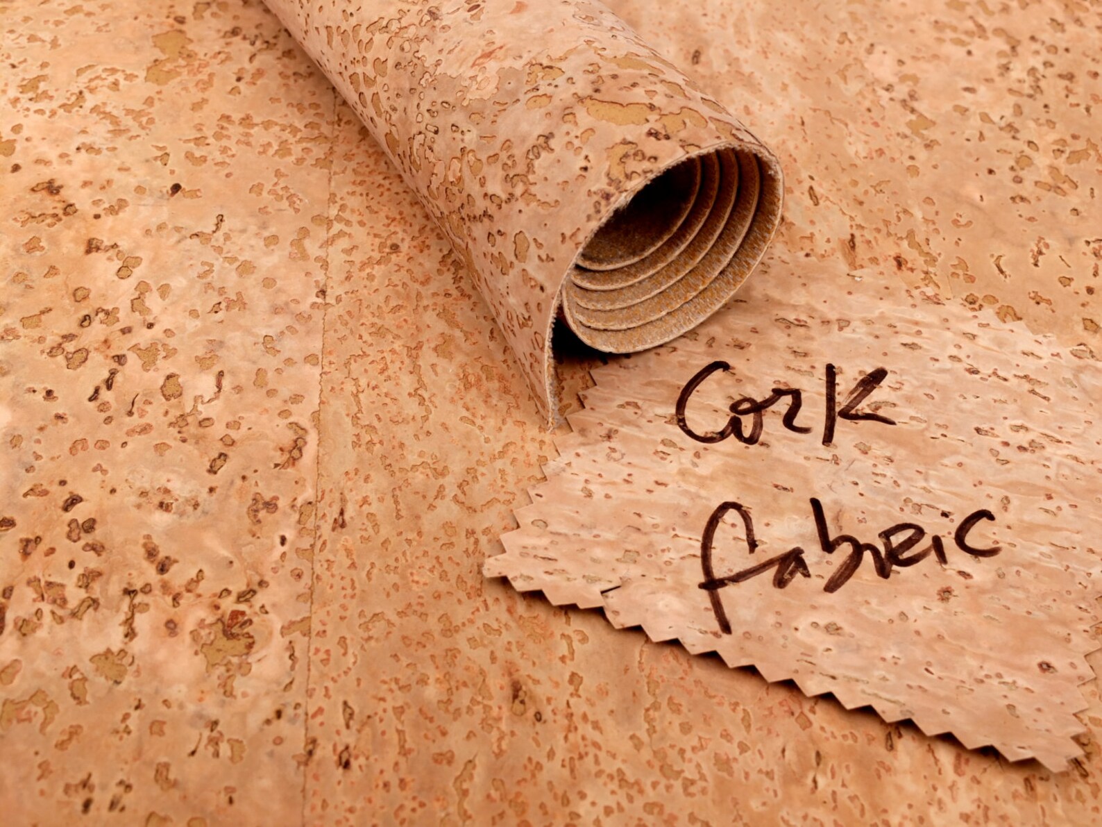 Cork fabric by the yard/meter cork leather Handcrafted in Etsy