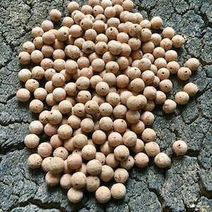 Natural round cork beads for sustainable & eco-friendly jewellery. 10mm small balls w/ different hole sizes. Portuguese cork for DIY crafs image 6