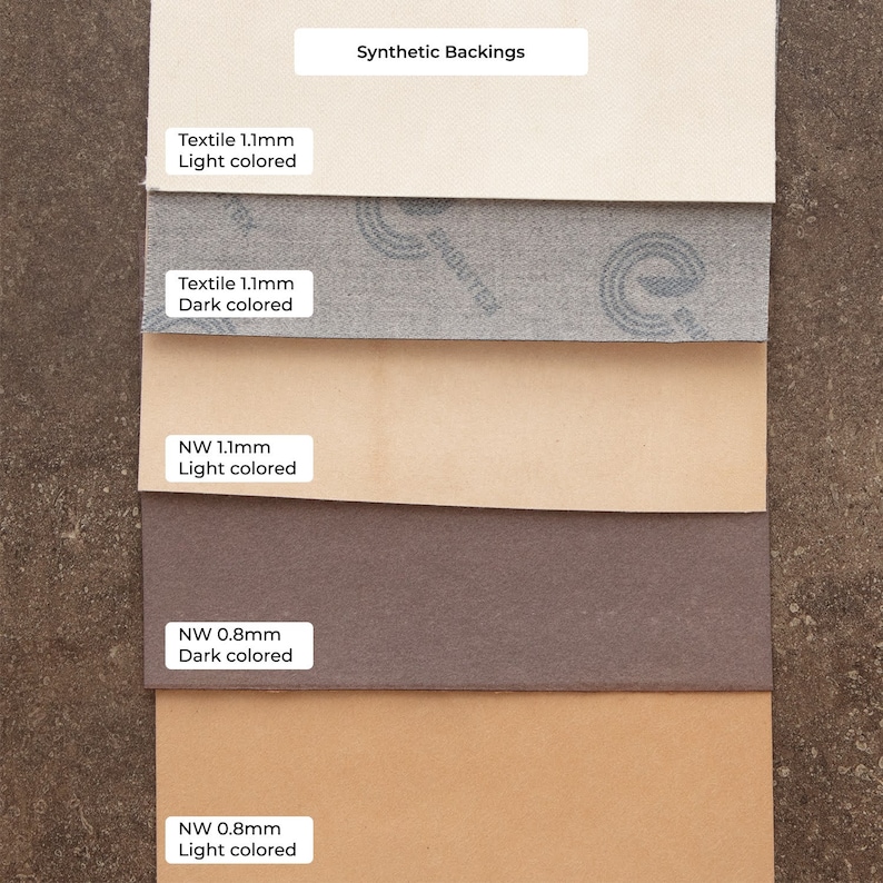Textured Natural cork fabric sheet for sewing, vegan leather in fat quarter for DIY crafts w/ cotton backing and double sided options image 6