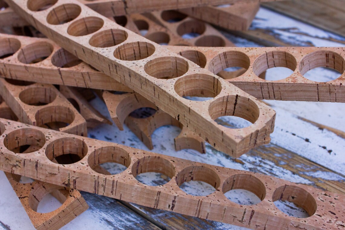 Natural cork buttons crafts supplies rustic macrame large Etsy