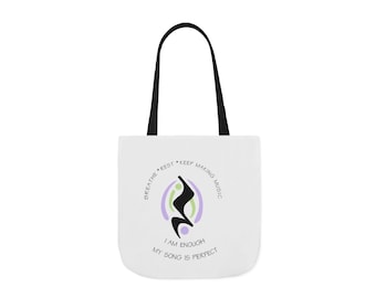 Inspirational Canvas Tote Bag - Music Lover, Eco-Friendly Gift, Motivational Quote, Artsy Accessory, Shopping Bag, Everyday Use