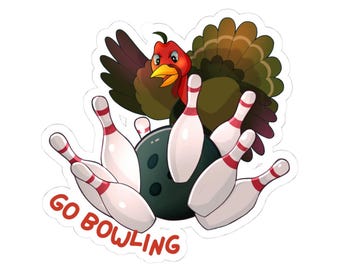 Coping Critters™, Go Bowling - Kiss-Cut Stickers