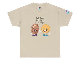 Self Care Date Night Tee, Unisex Cotton Shirt, Funny Couple Tee, Cute Love Gift, Self Love Apparel, Perfect for Valentine's