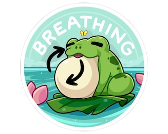 Coping Critters™, Breathing - Kiss-Cut Sticker