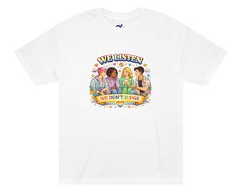 We Listen We Dont Judge Shirt | Mental Health Awareness Tee | Kindness & Inclusion T Shirt | Positive Message Graphic Tee | Counselor Gift
