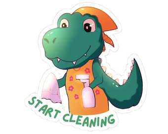 Coping Critters™, Cleaning - Kiss-Cut Stickers