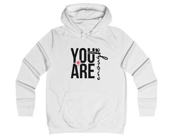 You Are Enough-sweater, motiverend cadeau, gezellige vrijetijdskleding