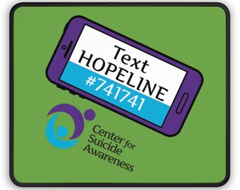 Suicide Awareness Gaming-muismat, ondersteuning geestelijke gezondheid cadeau, kantoorinrichting, computeraccessoire, gamercadeau