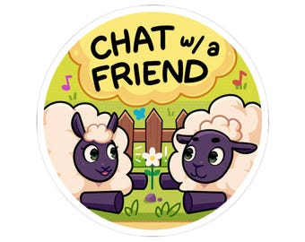 Coping Critters™ , Chat with a Friend, Kiss-Cut Sticker