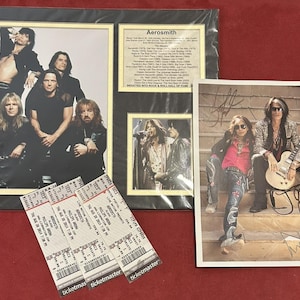 Aerosmith Signed Memorabilia “Let Rock Rule” Concert Atlanta 8.28.2014