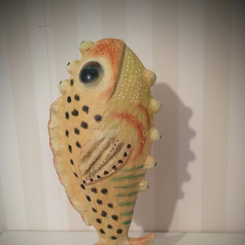 Clay Fish Sculpture - Etsy