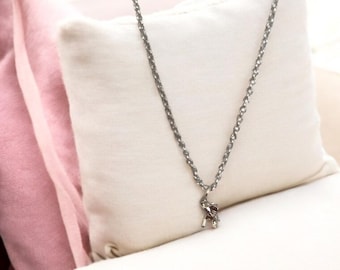 Collar con colgante de elefante de plata, regalo de joyería con temática animal