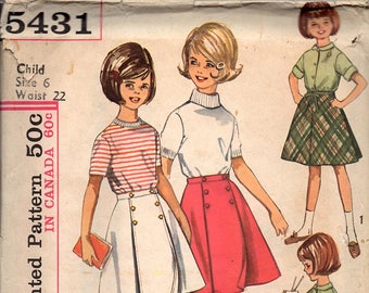 Simplicity 5431 Girls' Skirt