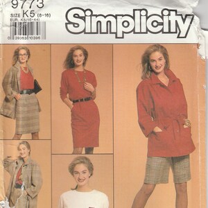 Simplicity 8874 Misses&#39; Pants, Walking Shorts, Skirt, Top, and Unlined Jacket