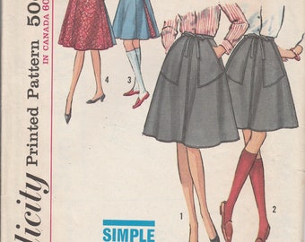 Simplicity 5032 1960's Teen Skirt