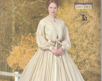 Butterick 5831 Making History Misses' Dress and Petticoat Civil War Reproduction