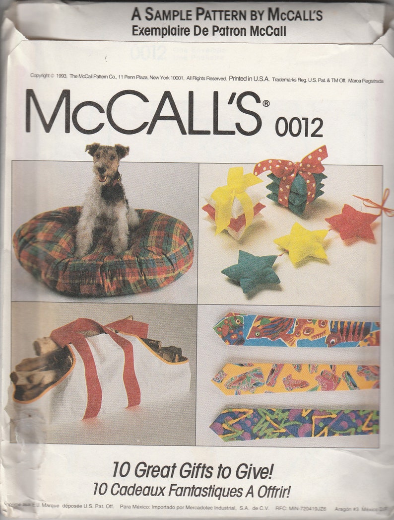 McCall's 0012 Ten Great Gifts to Sew and Give image 1