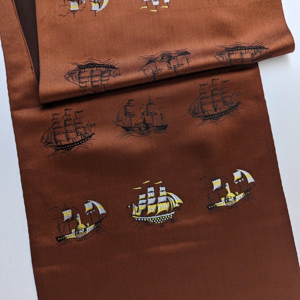 Vintage Beach Scarf Seagull Novelty Print Wrap main image 1