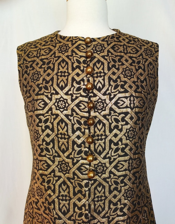 Late 1960s Brocade Mr. Mort Vest, Stan Herman, Gol