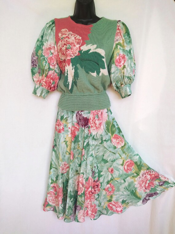 1980s Anne Crimmins for UMI Collections Sweater Skirt Set - Etsy Singapore