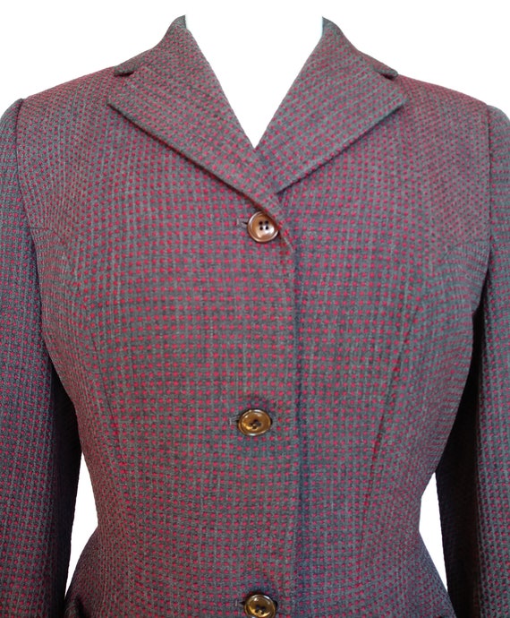 Vintage Late 1940s Early 1950s Hebe Sports Wool J… - image 2