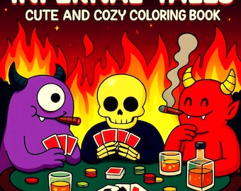 Spooky Art Coloring Book for Adults – Coco Wyo Style (PDF & PNG