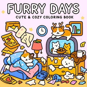Pet Moments Coloring Book: Adorable Cuddly Pets for Stress Relief