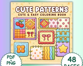 Kawaii Pattern Drawing Book | Step-by-Step Designs (PDF/PNG Download)