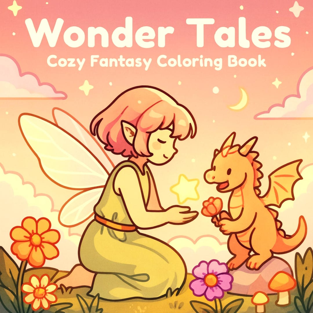 Libro para colorear Wonder Tales para adultos: Escenas de fantasía ...