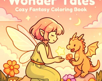 Wonder Tales-kleurboek voor volwassenen – magische fantasiescènes (pdf en png)