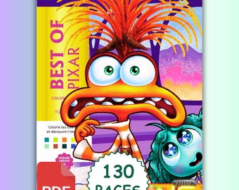 Pixar Mystery Coloring Book – Color by Numbers Pages (Digital Download)