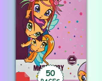 Mystery Coloring Book, Anime Pop Culture Pages (PDF Download)