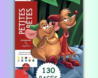 Mystery Coloring By Number Petites Betes, Mystery Coloring Book, Disney Coloring Book, Pdf Coloring