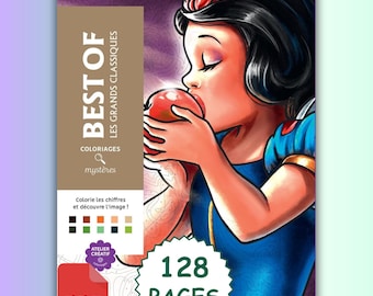 Mystery Coloring By Number Best Of Les Grands Classiques Coloriage Disney Coloring Book Pdf  Coloring Color by Number Adult Coloring Books