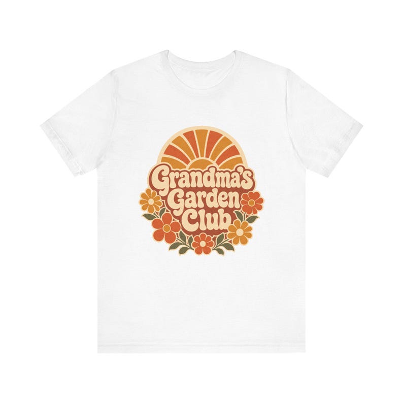 Grandma's Garden Club vintage retro 70s garden t-shirt