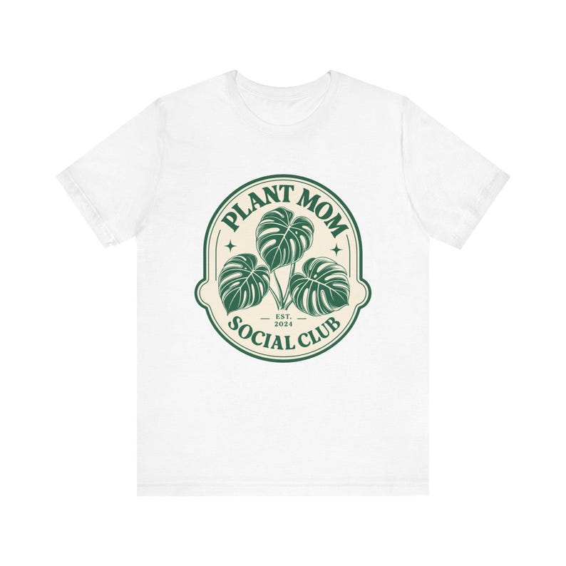 Plant Mom Social Club monstera botanical t-shirt