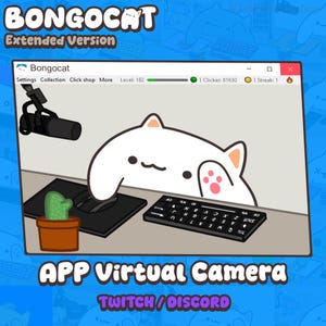 Bongocat Extended - APPLICATION | Customizable Virtual Camera for Twitch & Discord