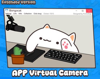 Bongocat Extended - APPLICATION | Caméra Virtuelle Personnalisable pour Twitch & Discord