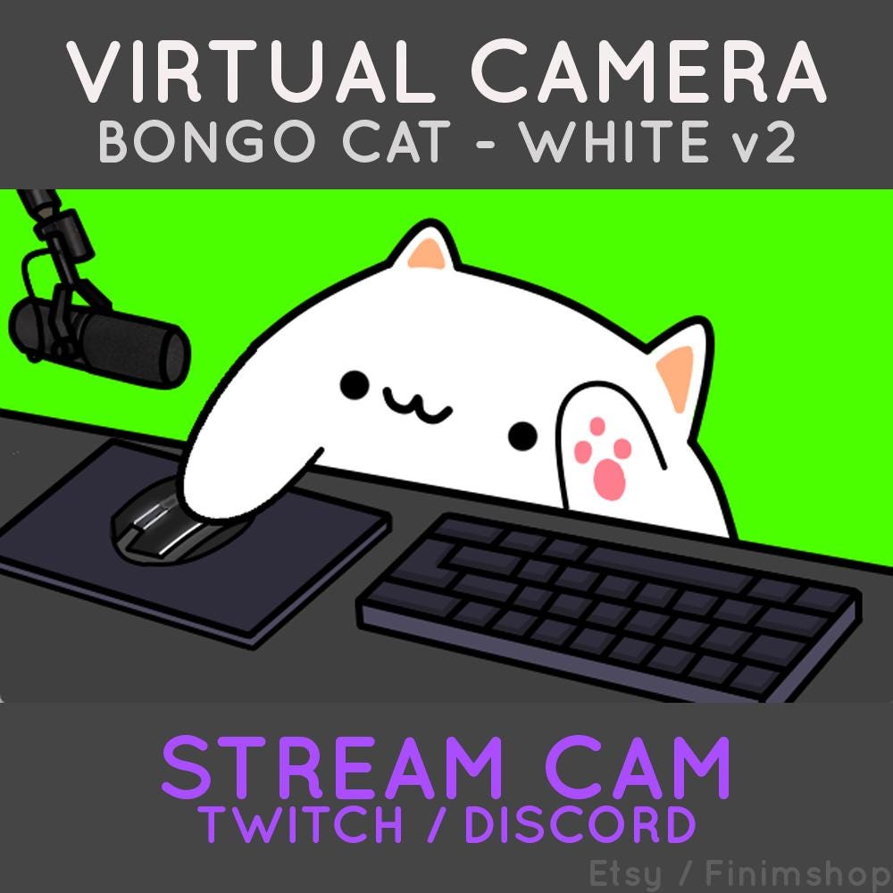 Custom Bongo Cat Obs - Etsy