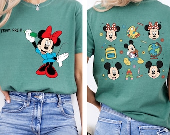 Back to School Minnie T-Shirt, Custom Mickey Sweatshirt, Mickey & Minnie School Apparel, Kids Back to School Outfit