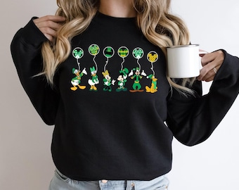 Disney St Patrick's Sweatshirt, St Paddy's Day Shirt, Lucky Mickey Shirt, Shamrock Tee, Disney Squad Tee, Donald Tee, St Paddy's Kids Tee