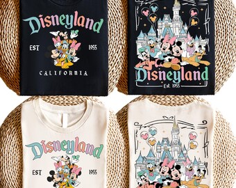 Disneyland California Est 1955 Shirt, Mickey and Friends Tee, Magic Kingdom T-shirt, Disney Family Gift, Shirt for Kids